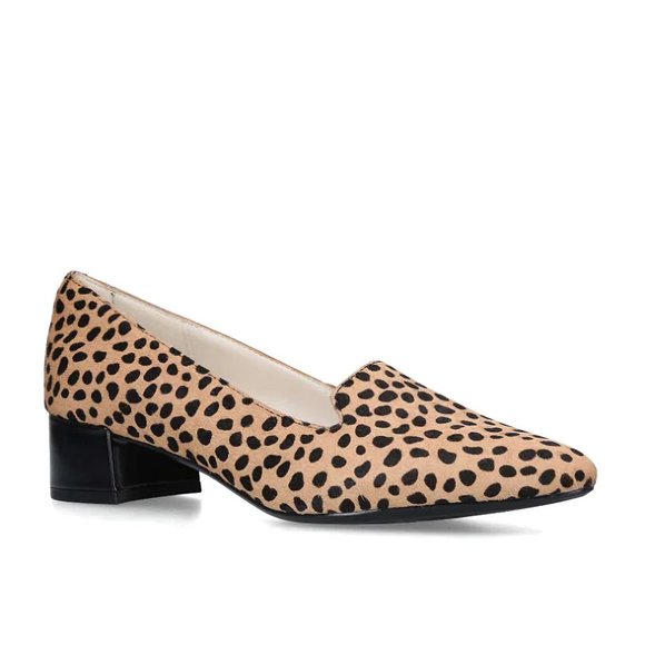 NEW Anne Klein Leopard print Real Cow Fur Kitten Heel Pump iFlex Shoes- Size 7M - Picture 2 of 14
